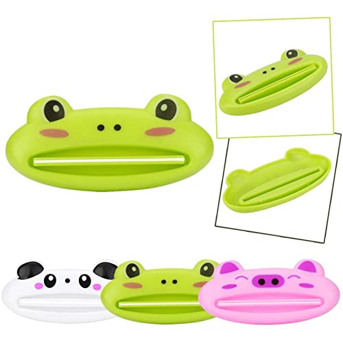 LXHCOLOR Cartoon Animal Plastic Frog Cat Panda Pig Shaped Toothpaste Cream Sq...