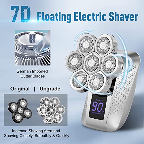 Head Shaver 7D, Lyandieo Upgrade Head Shavers for Bald Men, Waterproof Head E...