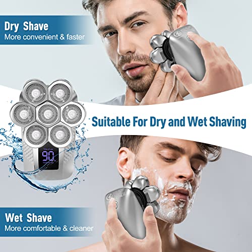 Head Shaver 7D, Lyandieo Upgrade Head Shavers for Bald Men, Waterproof Head E...