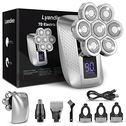 Head Shaver 7D, Lyandieo Upgrade Head Shavers for Bald Men, Waterproof Head E...