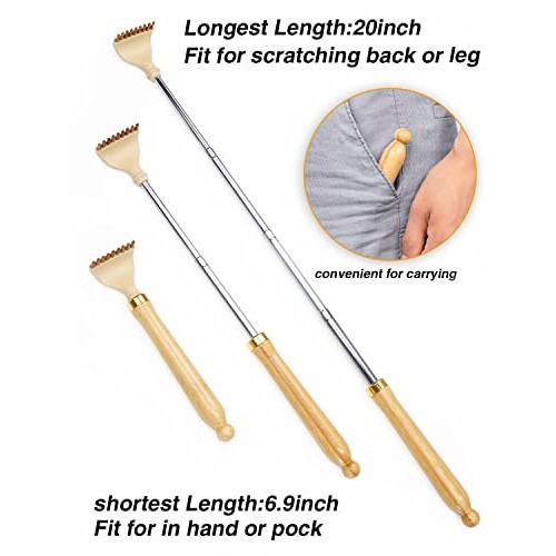 Lyanxinlei Back Scratcher for Men Women,Self-Therapeutic Bamboo Telescoping H...