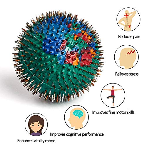 LYAPKO Acupuncture Hand / Foot Massage Ball 4.0 Ag 656 Needles. Premium Acupr...