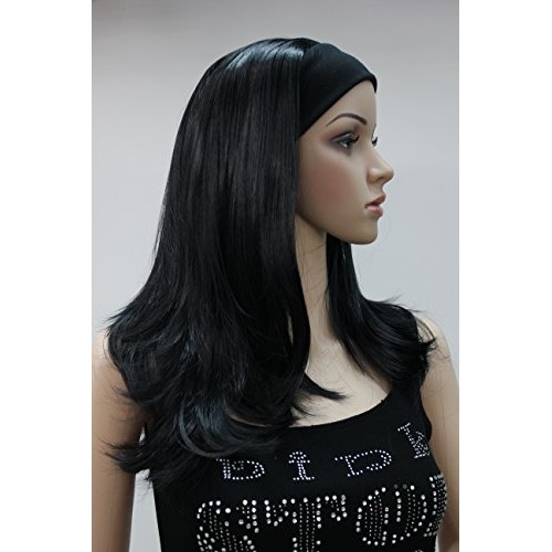 Lydell Long Straight Wave Headband Synthetic Wigs Black