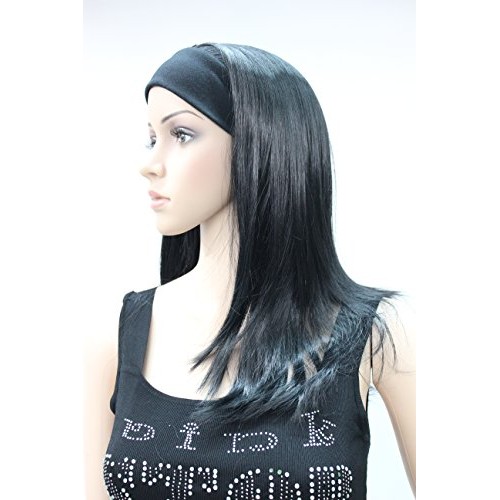 Lydell Long Straight Wave Headband Synthetic Wigs Black