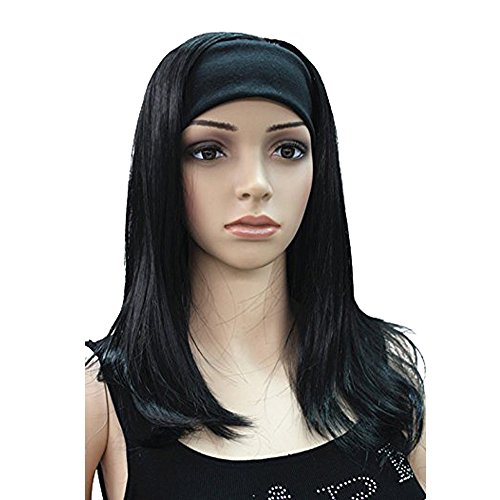 Lydell Long Straight Wave Headband Synthetic Wigs Black