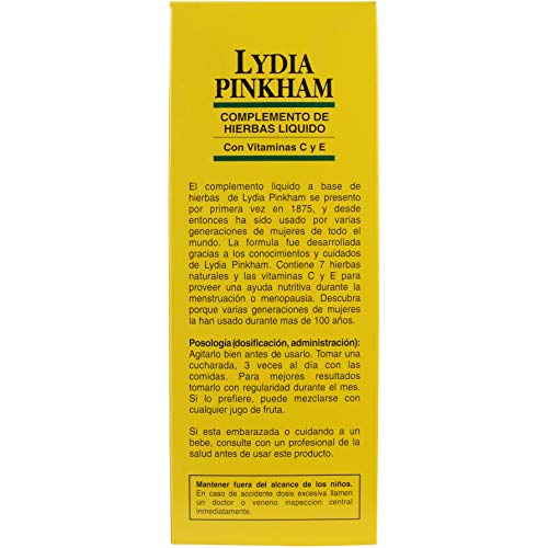 Lydia Pinkham Liquid Herbal Supplement for Menstruation and Menopause Support...