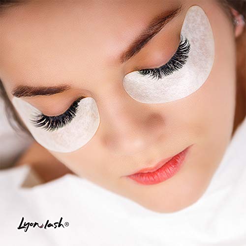 100 Pairs Eyelash Extension Under Eye Gel Pads by Lyon Lash - Lint Free with ...