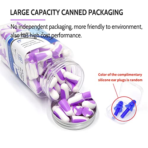Ultra Soft Foam Earplugs 60 Pairs, 38dB SNR Ear Plugs for Sleeping, Mowing, S...