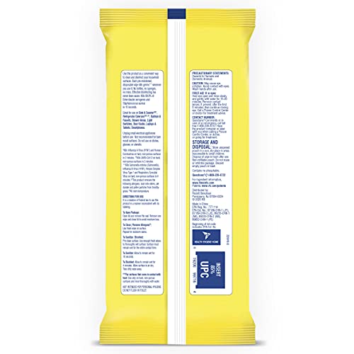 Lysol Disinfectant Handi-Pack Wipes, Multi-Surface Antibacterial Cleaning Wip...
