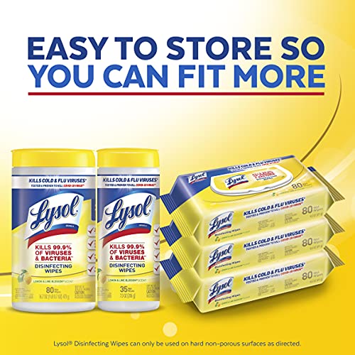 Lysol Disinfectant Handi-Pack Wipes, Multi-Surface Antibacterial Cleaning Wip...