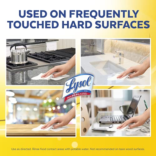 Lysol Disinfectant Wipes, Multi-Surface Antibacterial Cleaning Wipes, For Dis...