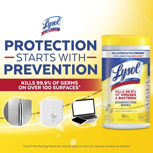 Lysol Disinfectant Wipes, Multi-Surface Antibacterial Cleaning Wipes, For Dis...