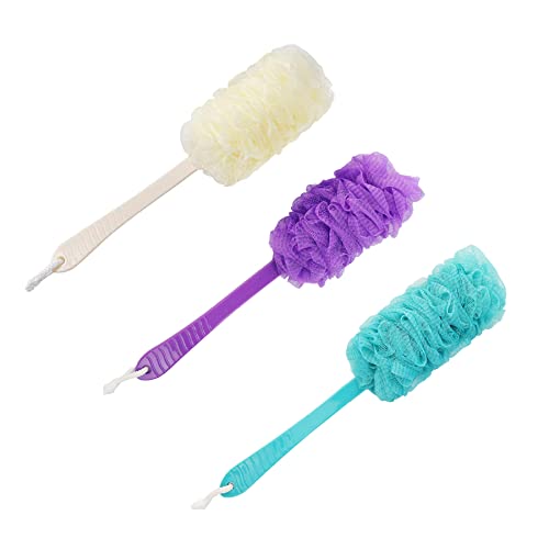 Back Scrubber Brush Long Handle for Shower,Loofah On a Stick Sponge Back Brus...
