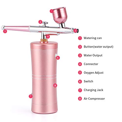Oxygen Facial Machine, Water Oxygen Beauty Device Professiona Salon Micro-nan...