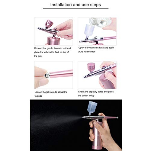 Oxygen Facial Machine, Water Oxygen Beauty Device Professiona Salon Micro-nan...