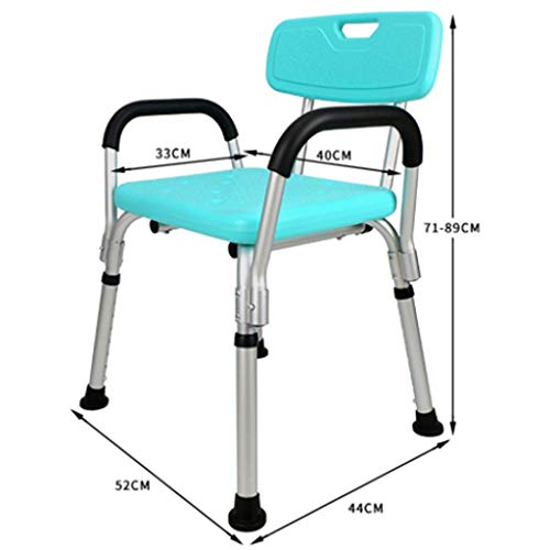 LZLYER Shower Chair Toilet Bathtub Portable Adjustable Shower Stool Seat Benc...