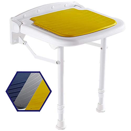LZLYER Shower Chair Toilet Bathtub Portable Folding Shower Seat Chair, Wall M...
