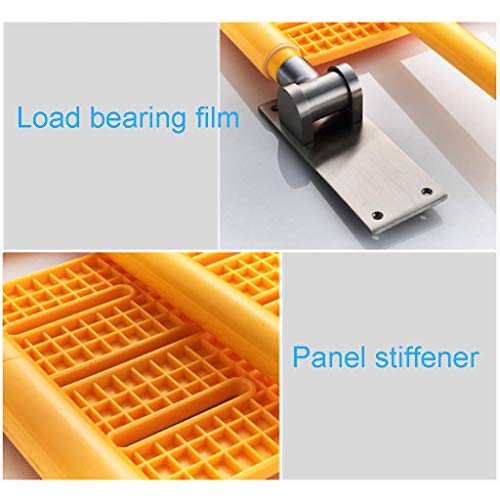 LZLYER Shower Chair Toilet Bathtub Portable Stainless Steel Foldable Wall Mou...