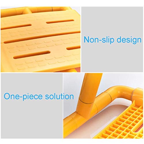 LZLYER Shower Chair Toilet Bathtub Portable Stainless Steel Foldable Wall Mou...