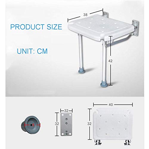 LZLYER Shower Chair Toilet Bathtub Portable Wall Mounted Shower Chairs Health...