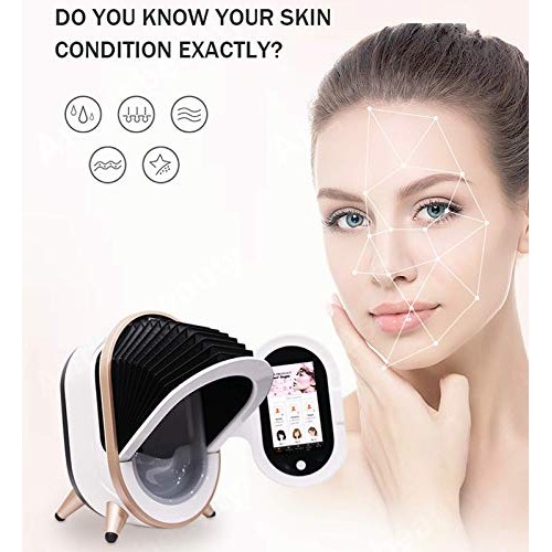 Lzour Skin Analyzer Testing,Facial Skin Analysis Equipment U-V Magnifying Lam...