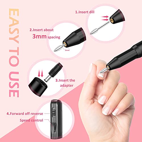 【11 IN 1】Electric Nail Drill Machine, Professional Nails Kit Acrylic Set, 2...