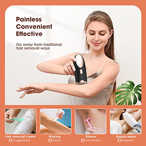 IPL Hair Removal, Painless Facial Hair Removal for Women & Men, Upgraded to 9...