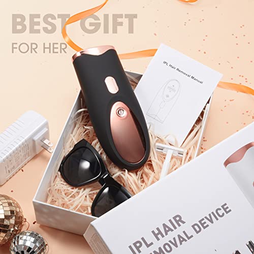 IPL Hair Removal, Painless Facial Hair Removal for Women & Men, Upgraded to 9...