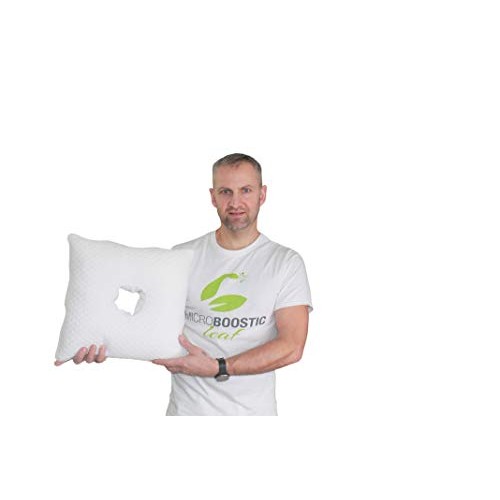 Travel Size Shredded Memory Foam Piercing Protection-Ear Pillow with Ear Hole...