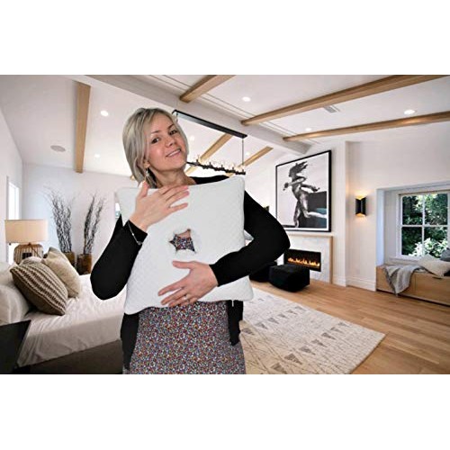 Travel Size Shredded Memory Foam Piercing Protection-Ear Pillow with Ear Hole...