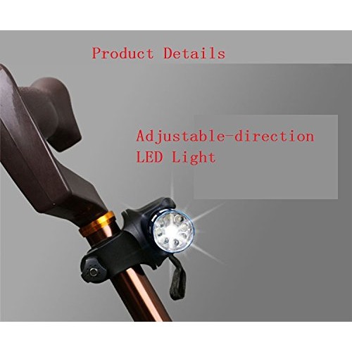 M-GYG Folding Cane with a Seat Heavy Duty 300 lbs Adjustable Height Walking S...