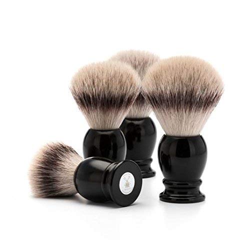 MÜHLE Classic Silvertip Badger Fiber Brush | High-Grade Black Resin Handle | ...