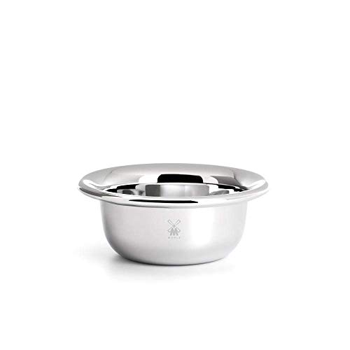 MÜHLE Shaving Soap Dish - Chrome Plated Stainless Steel Bowl, Luxury Shave Ac...