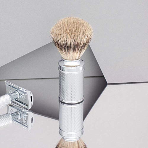 MÜHLE Traditional Silvertip Badger Shaving Brush | Chrome Plated Stainless St...