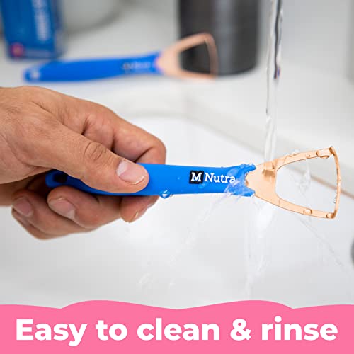 Tongue Scraper - Dental Hygiene Tool, Stainless Steel - Copper Mouth Cleaner ...