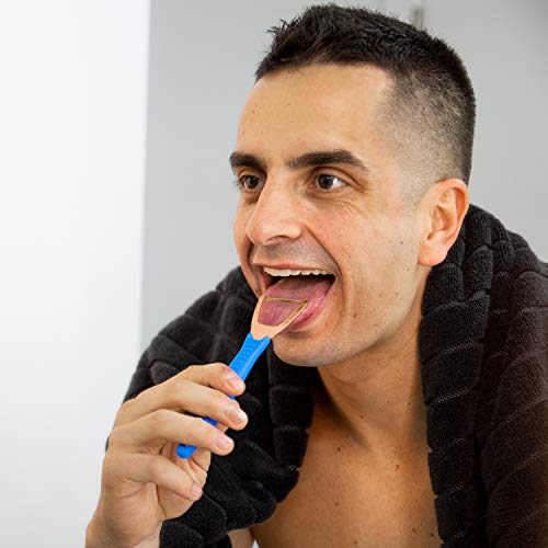 Tongue Scraper - Dental Hygiene Tool, Stainless Steel - Copper Mouth Cleaner ...