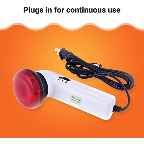 Red Light Therapy Infrared Heating Wand by Theralamp – Handheld Heat Lamp Inc...