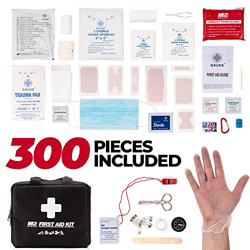 M2 BASICS 300 Piece (40 Unique Items) First Aid Kit | Premium Emergency Kits ...