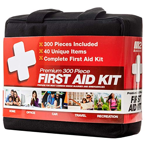 M2 BASICS 300 Piece (40 Unique Items) First Aid Kit | Premium Emergency Kits ...