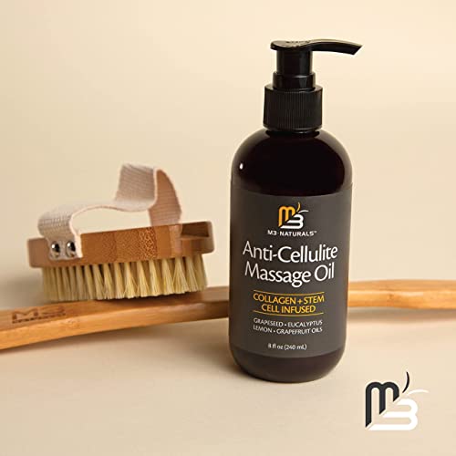 M3 Naturals Anti Cellulite Massage Oil Infused with Collagen and Stem Cell Na...