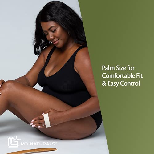 M3 Naturals Bath & Shower Brush for Body - Long Handle Back Scrubber Body Bru...