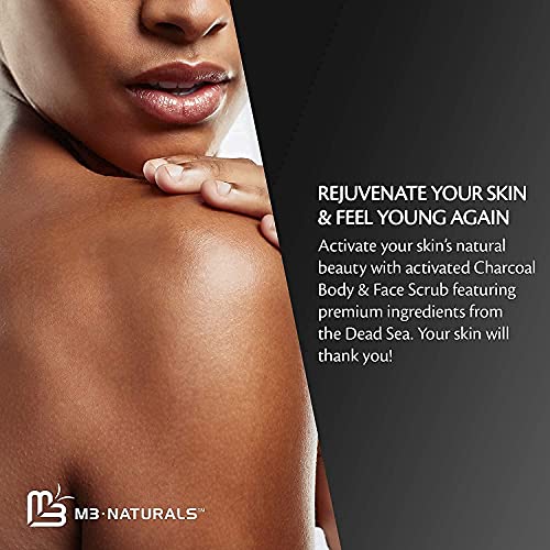 M3 Naturals Charcoal Exfoliating Body Scrub Polish with Collagen & Stem Cell ...
