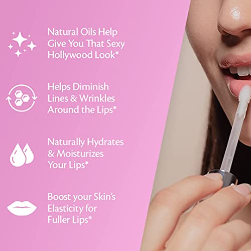 M3 Naturals Collagen Lip Plumper Clinically Proven Natural Lip Enhancer for F...
