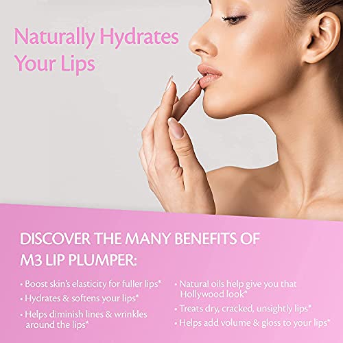 M3 Naturals Collagen Lip Plumper Clinically Proven Natural Lip Enhancer for F...