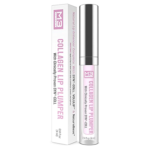 M3 Naturals Collagen Lip Plumper Clinically Proven Natural Lip Enhancer for F...