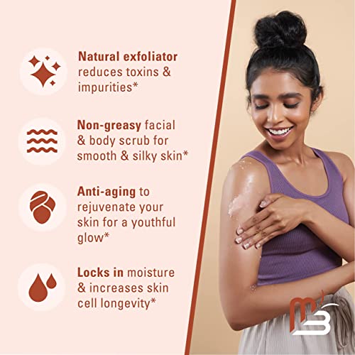 M3 Naturals Himalayan Salt Body Scrub Infused with Collagen and Stem Cell Nat...