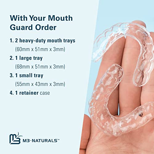 M3 Naturals Mouth Guard for Grinding & Clenching Teeth - BPA Free - 4 Guards ...