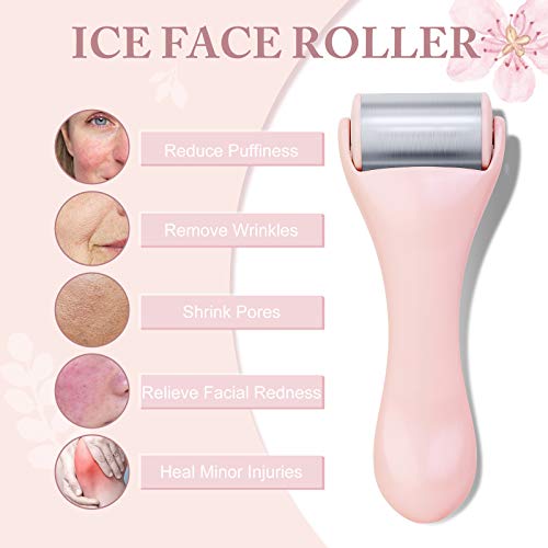 Ice Roller for Face and Eye 2 Pcs,Face Roller Skin Care for Puffiness,Migrain...