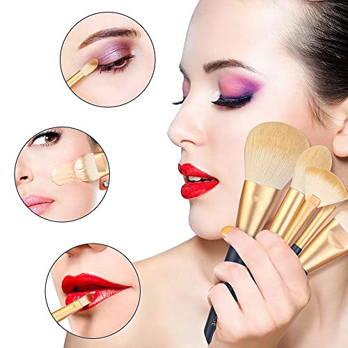 MAANGE Makeup Brushes 12 Pcs Professional Synthetic Makeup Brush Set With Hol...