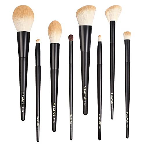 MAANGE Makeup Brushes, Premium Synthetic Makeup Brush Set Professional Blush ...